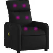 vidaXL Massagestoel Kunstleer Zwart
