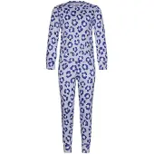 Rebelle Pyjama - Leopard Lilac - Katoen - Interlock - Lila - Maat 104
