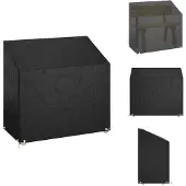 vidaXL Tuinbankhoes met 8 oogjes 130x70x70/88 cm polyetheen