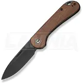 CIVIVI Elementum Slip Joint C18062AJ-3 Black Stonewashed, Guibourtia Wood, slipjoint zakmes