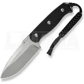 SENCUT Toxodon S24036-1 Stonewashed Black G10, vaststaand mes