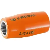 Facom doppen 1/2" 12 kant geïsoleerd 11 mm - S.11AVSE