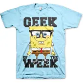 Spongebob SquarePants Geek Of The Week T-shirt Skyblue