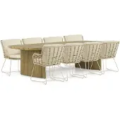 4 Seasons Outdoor Fabrice/Falcon 300 cm dining tuinset 9-delig