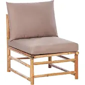 Beliani CERRETO - 1-zits module - Taupe - Bamboe