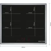 Bosch PXX645HC1E inductie kookplaat | Flex | 4 zones