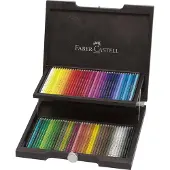 Faber-Castell kleurpotloden - Polychromos - houten koffer - 72-delig - FC-110072
