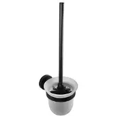 Sapho X-Round hangende toiletborstelhouder zwart