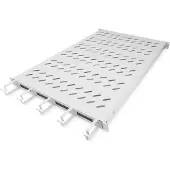 Digitus Legplank met kabelgeleider, Accessoires voor serverkasten, Grijs
