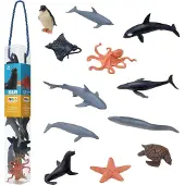 Mojo Fun sealife mini zeedieren speelset, 12dlg. - 380056