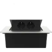 Livolo  | Zilver | 2 | Pop-Up Stekkerdoos | Push | Inbouw |