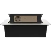Livolo Stekkerdoos | Pop-Up | Zwart | 3 | Wandcontactdoos | USB-C | Inbouw