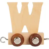 Small Foot - Houten Lettertrein - W - 12 stuks