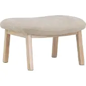 Venture Home Rile poef beige, whitewash.