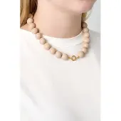 Yehwang Kralenketting Colour XL - Taupe/Bruin