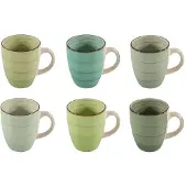 Svenska Living Koffiemok Green 340ml Per 6 St. Groen groen Aardewerk Beker