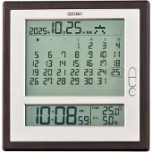 Seiko QHL100B Wandklok / Tafelklok met digitale display