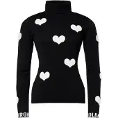Goldbergh Trui Women Bacio LS Knit Sweater Black/White-XS