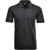 Ragman Softknit Regular Fit Polo shirt Korte mouw antraciet