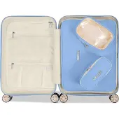 Suitsuit Fabulous Fifties - Packing Cubes - Set van 3 - Handbagage koffer 55 cm - Koffer organizer set - Bagage organizers - Pastel blauw