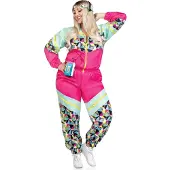 Leg avenue - Totally 80s Tracksuit Kostuum - XL/2XL - Multicolours