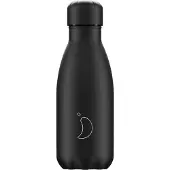 Chilly's drinkfles 260ml monochrome all zwart *