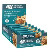 Optimum Nutrition knapperige eiwitreep pindakaas 65 g x 10 repen