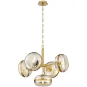 Eurofase LED Kroonluchter | 5X E27 Max 40W | Antique Brass