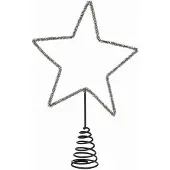 Loberon Kerstboompiek Nobiletto antiekgrijs