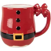 Clayre & Eef Mok Kerstman 400 ml Rood Keramiek