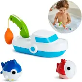 Munchkin badspeelgoed - Deep Sea Fishing Boat - Vissersboortje met Verwijderbare Hengel - Magneetvissen - Interactief Badspeelgoed
