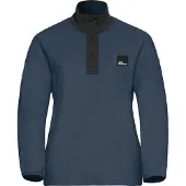 Jack Wolfskin Sumetro, fleecetrui, dames, blauw