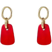 Go Dutch Label Oorknoppen Square Dangle Rood