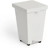 HAY Loop Afvalemmer 8l - Afvalbakken en pedaalemmers Staal White - AF170-F285-AB77