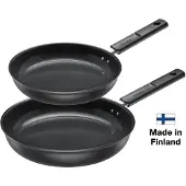 Fiskars - Hard Face Koekenpannenset 24 cm + 28 cm