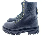 Red-Rag leren veterboots zwart Meisjes Leer Effen - maat 32