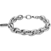 Diesel DX1514040 Unisex Armband - Zilverkleurig