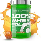 Scitec Nutrition - 100% Whey Isolate (700 gram - Salted Caramel) - Caramel-zeezout - 28 eiwitshakes - whey protein isolate - whey isolaat - poeder