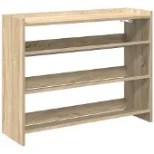 vidaXL Schoenenrek 80x25x62 cm bewerkt hout sonoma eikenkleurig