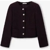 Sissy-Boy Donkerrood bouclé jack | Maat: XL