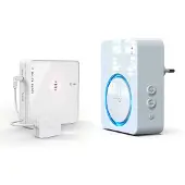 M-E BELL-21920 geluidsgeactiveerde draadloze 230v deurbel met externe microfoon