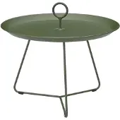 Houe Bijzettafel Eyelet Tray Table Olive Green Ø57,5