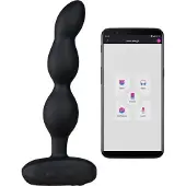 Lovense Ridge - App-gestuurde anale kralenvibrator (zwart)