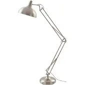 LINDBY Vloerlampe , Leia, Metallic, Werkkamer / Kantoor, Metaal, Modern