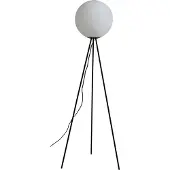LUCANDE Vloerlamp Kestralia , wit / opaal, Woon-/ Eetkamer, Glas, Modern, vloerlamp