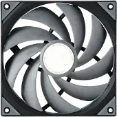 TRYX ROTA PRO PC-ventilator Wit (b x h x d) 140 x 25 x 140 mm