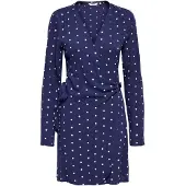 ONLY Jurk donkerblauw / wit