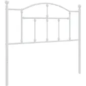 vidaXL Vervangend hoofdbord 100 cm metaal wit