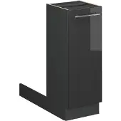 Vicco Fame-Line Keukeneiland – 30 cm zonder werkblad Antraciet Hoogglans