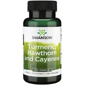 Swanson Health - Kurkuma, Meidoorn en Cayenne - 60 capsules
